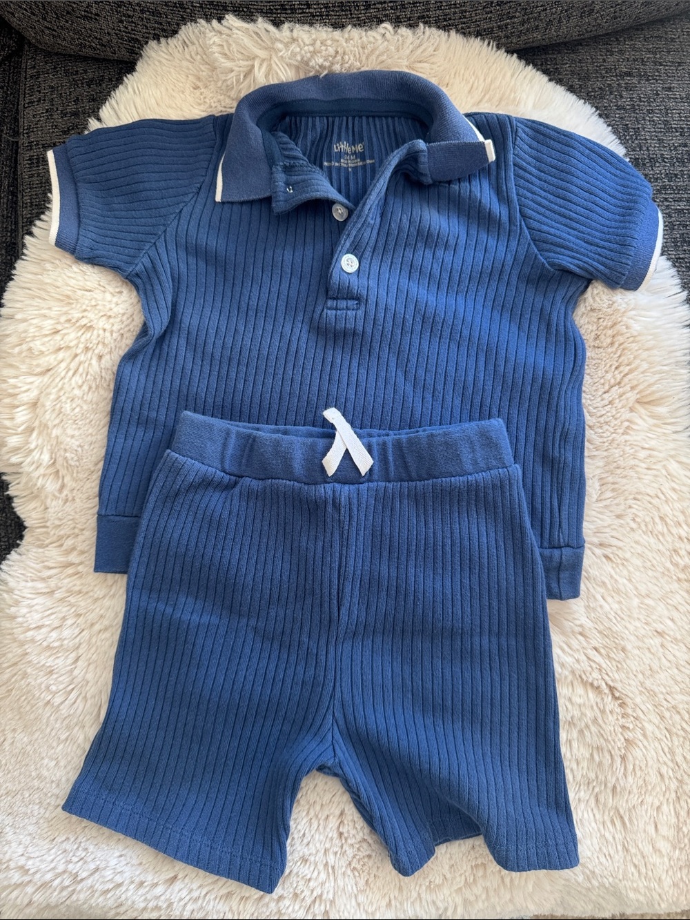 Little Me 24mos navy set